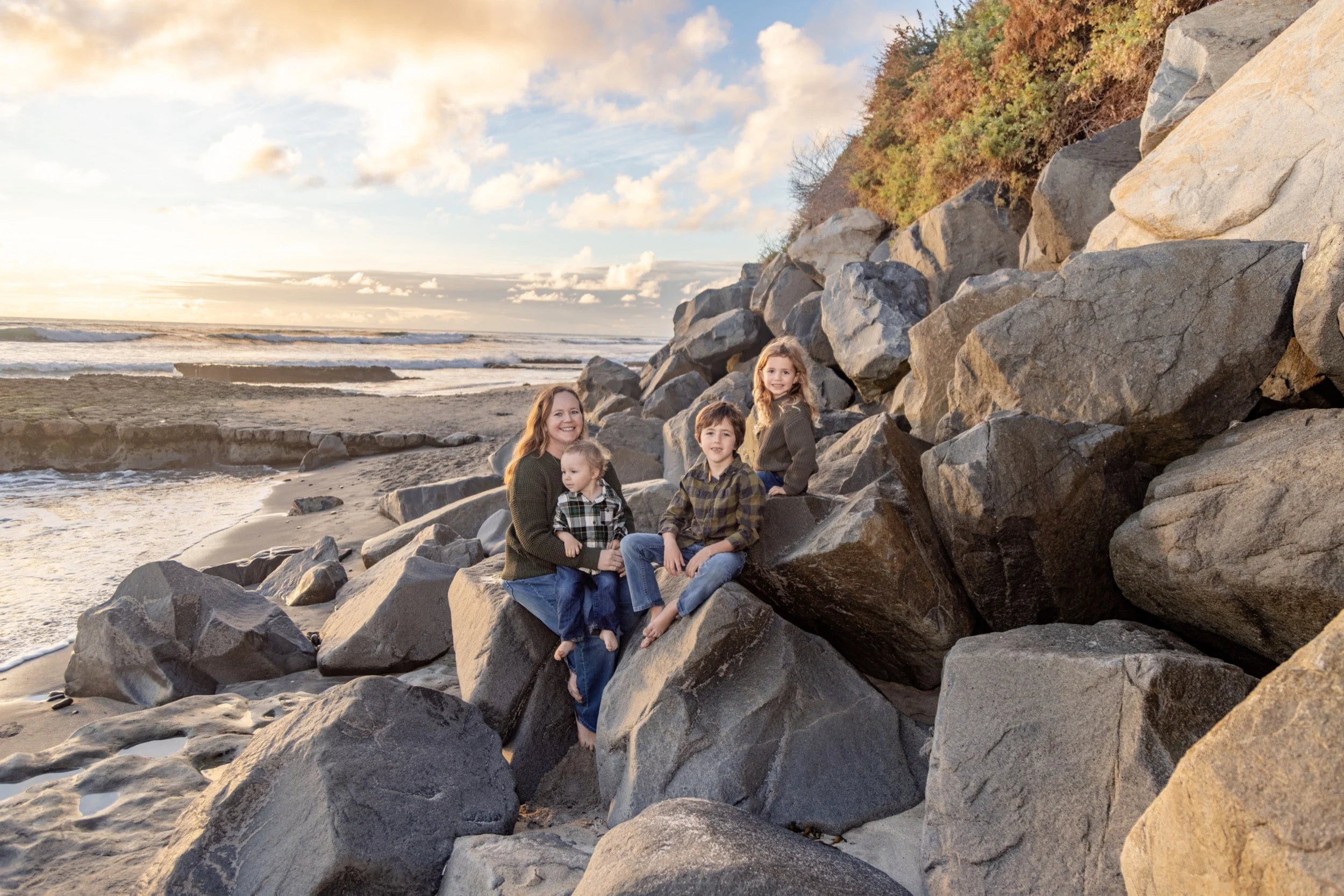Family Portraits Swamis Beach Encinitas San Diego 2