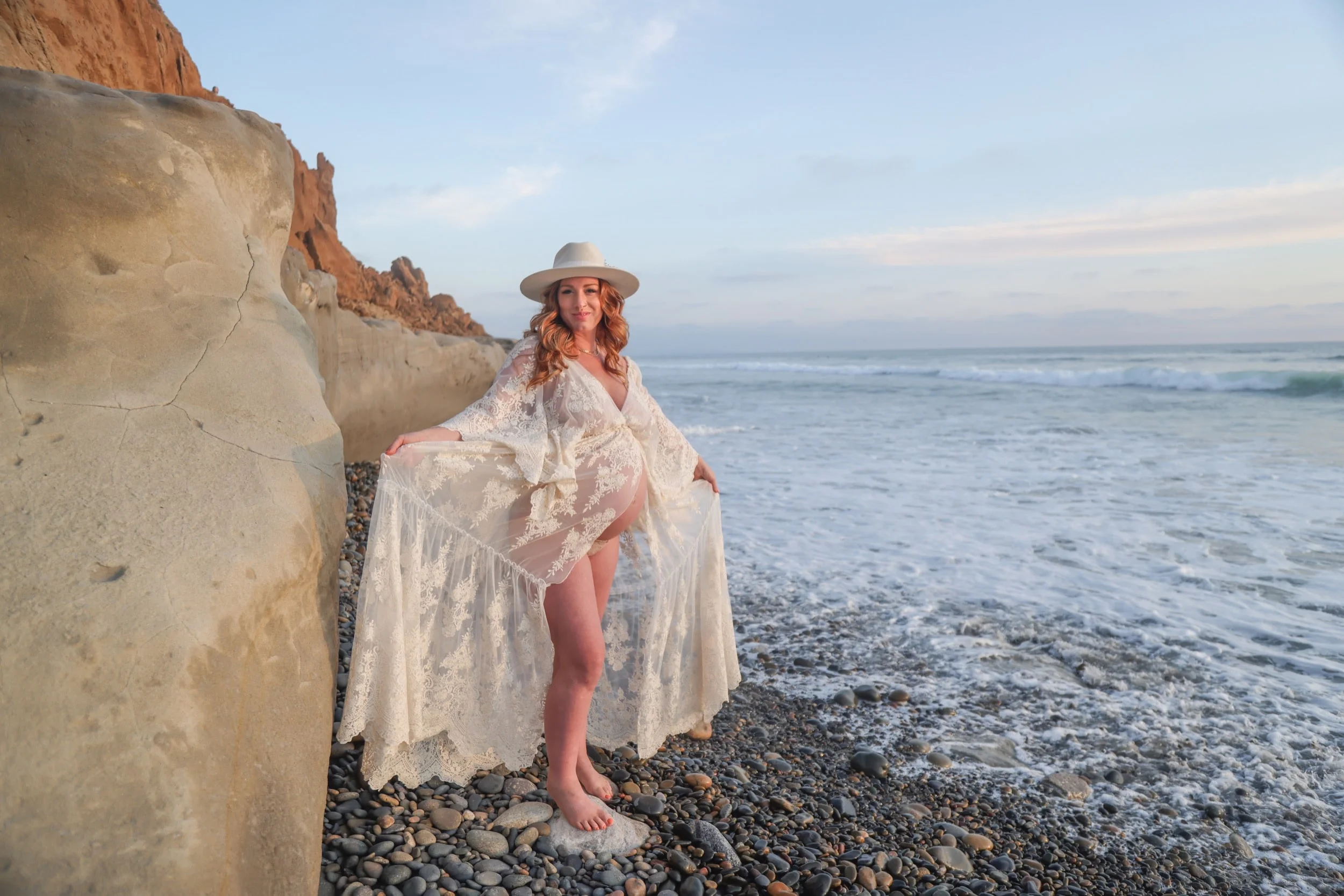 Maternity Portraits Carlsbad Ca Beach 7