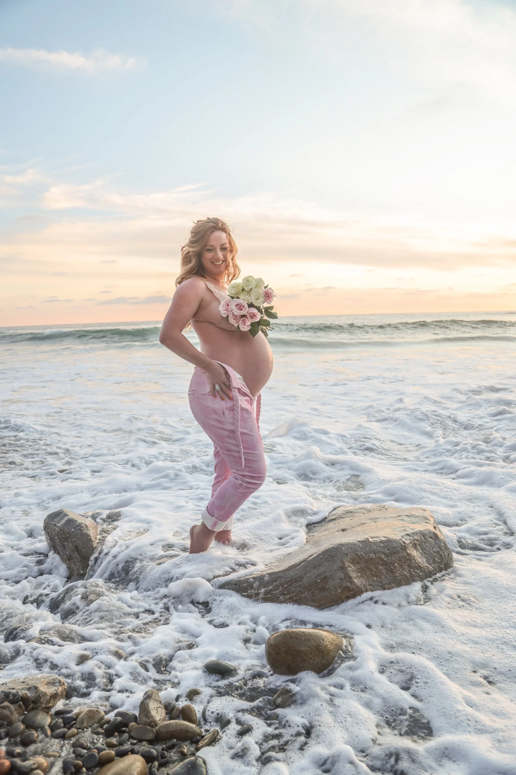 Maternity Portraits Carlsbad Ca Beach 9