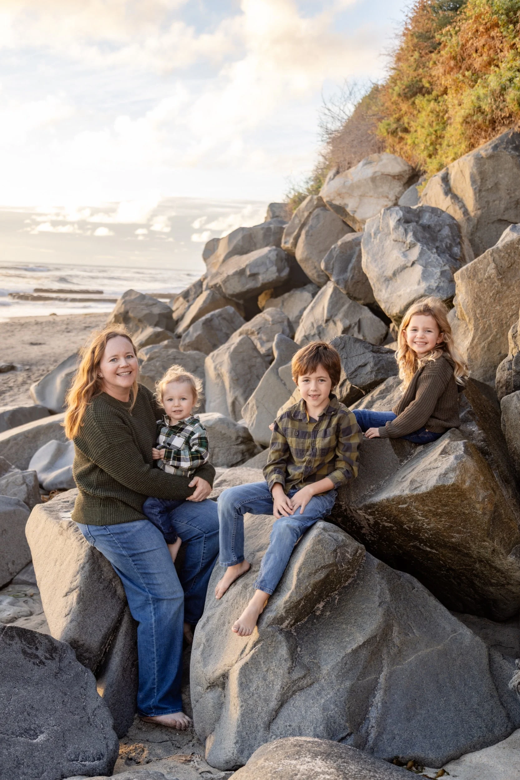 Family Portraits Swamis Beach Encinitas San Diego 1